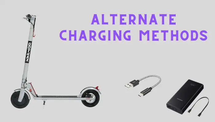 alternate methods to charge gotrax scooter