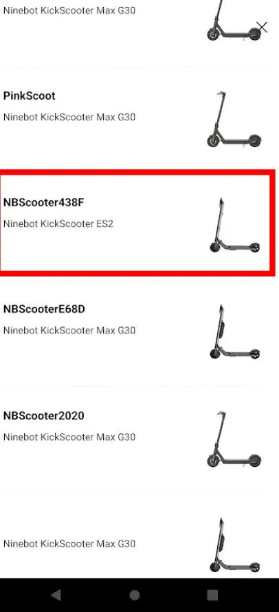 Screenshot: List of Segway Ninebot models 